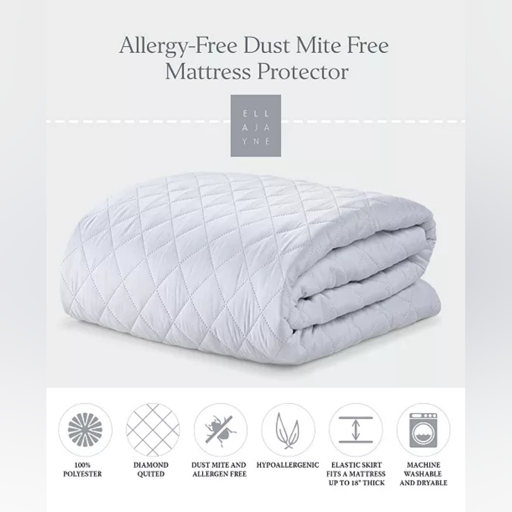 ELLA JAYNE Allergy -Free Dust Mite Free Mattress Protector - King